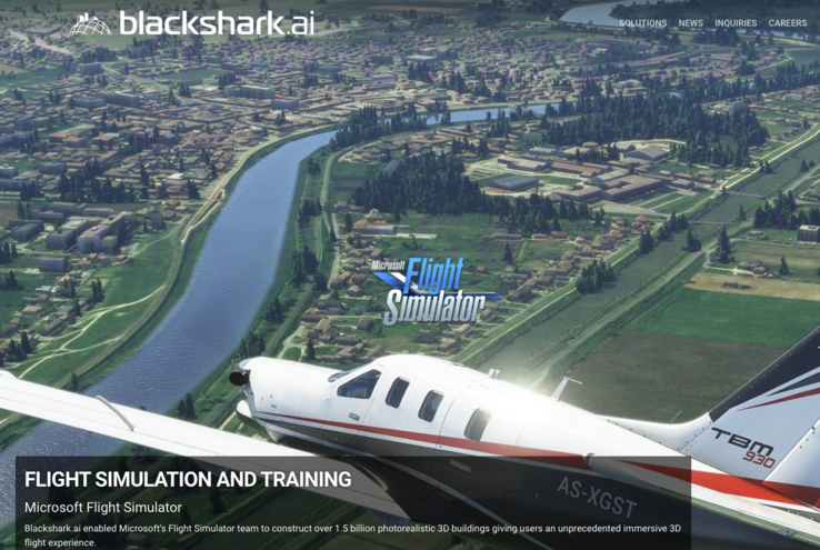 Blackshark.ai se vante que MS Flight Simulator utilise plus de 1,5 milliard de ses constructions d'IA générative. (Source : Blackshark.ai)