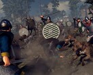 Une image montrant deux armées dans « A Total War Saga : Thrones of Britannia », actuellement en vente sur Steam.