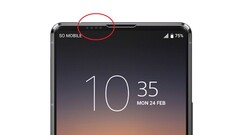 Voici à quoi pourrait ressembler la caméra frontale à micro-trou du Sony Xperia 1 V (Image : Sumahodigest)