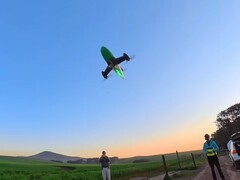 Image de Peregreen 3 en train de voler (Source : Mike Bell ; capture d'écran recadrée)