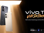Le Vivo T5 4G est disponible en couleurs dorée et noire 