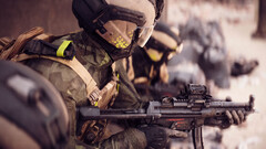 Un soldat de l'une des factions de Battlefield 6 tenant un SMG. (Source de l'image : EA)
