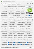 GPU-Z GeForce Ordinateur portable RTX 4070