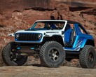 Le concept Jeep Wrangler Magneto 3.0 était une pièce unique construite par Jeep qui utilisait un moteur à flux axial compact pour entraîner les quatre roues. Il comportait également des différentiels de blocage traditionnels et deux niveaux de puissance. (Source de l'image : Stellantis)