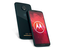 En test : le  Motorola Moto Z3 Play. Modèle de test aimablement fourni par Motorola Allemagne.