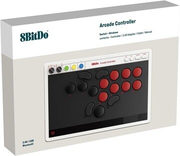 La manette d'arcade 8BitDo pour Switch et Windows dispose de quatre boutons personnalisables. (Source de l'image : 8BitDo)