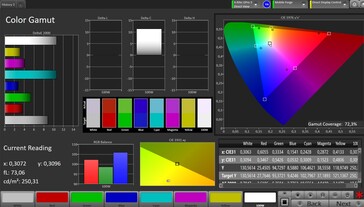 Espace couleur (contraste automatique, couleur : chaude, espace couleur cible : sRGB)