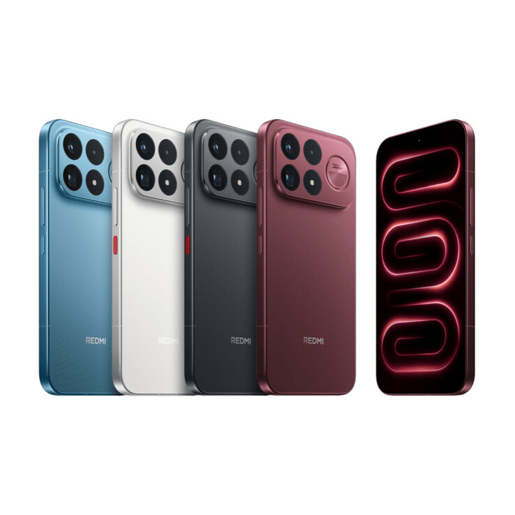 Couleurs disponibles pour le K100 Pro Max