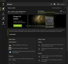 Nvidia GeForce Game Ready Driver 555.99 téléchargeable dans l'application Nvidia (Source : Own)