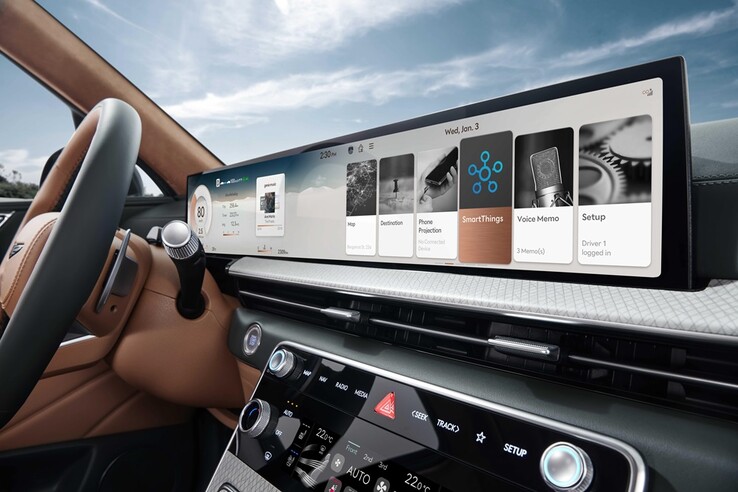 SmartThings devrait être accessible via le tableau de bord de la voiture. (Source : Samsung Newsroom)