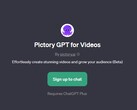 Pictory GPT pour les vidéos disponibles pour ChatGPT Plus (Source : Own)