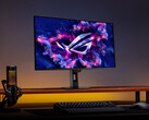 Le ROG Strix OLED XG27ACDMS a une finition plate comme la plupart des récents moniteurs de jeu OLED d'Asus. (Source de l'image : Asus)