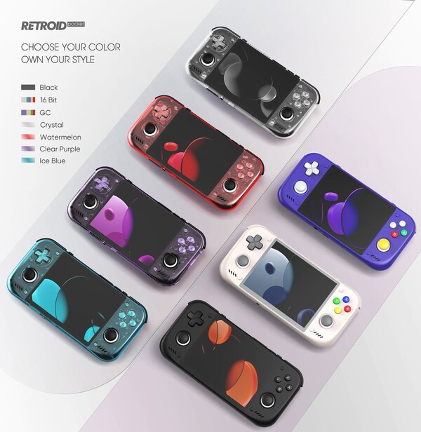 Les couleurs de la Retroid Pocket Nova s'inspirent de celles d'autres consoles portables Retroid.