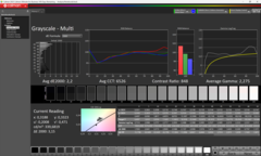 Niveaux de gris avant étalonnage