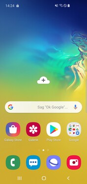 Samsung Galaxy S10e - Écran d'accueil par défaut.