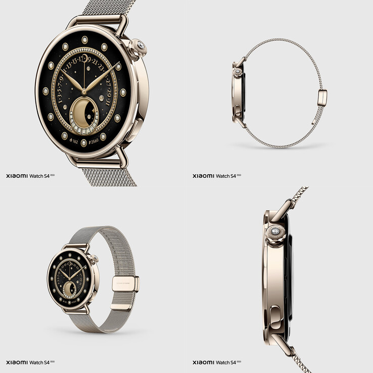 La Xiaomi Watch S4 version Quicksand Gold (Image source : Xiaomi)