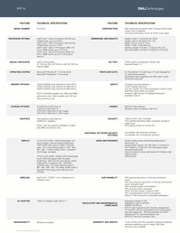 Dell XPS 16 : Spécifications