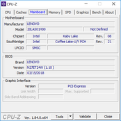 ThinkPad T580 - CPU-Z : carte-mère.