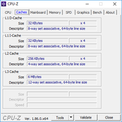 Lenovo IdeaPad 730S-13IWL - CPU-Z : caches.