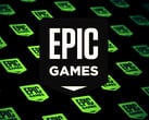 Epic Games avait déjà distribué gratuitement Dark et Darker en décembre 2024. Le logo de la boutique Epic Games est superposé à un arrière-plan stylisé contenant d'autres logos. (Source de l'image : Epic Games Store)