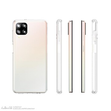 Le "Samsung Galaxy A12" sous forme de modèle de cas. (Source : SlashLeaks)