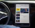 Le système d'infodivertissement pourrait proposer des interruptions de mise à jour du trafic (image : Tesla)