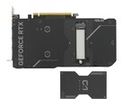 Le SSD se fixe facilement à l'arrière du GPU (Image Source : Asus)