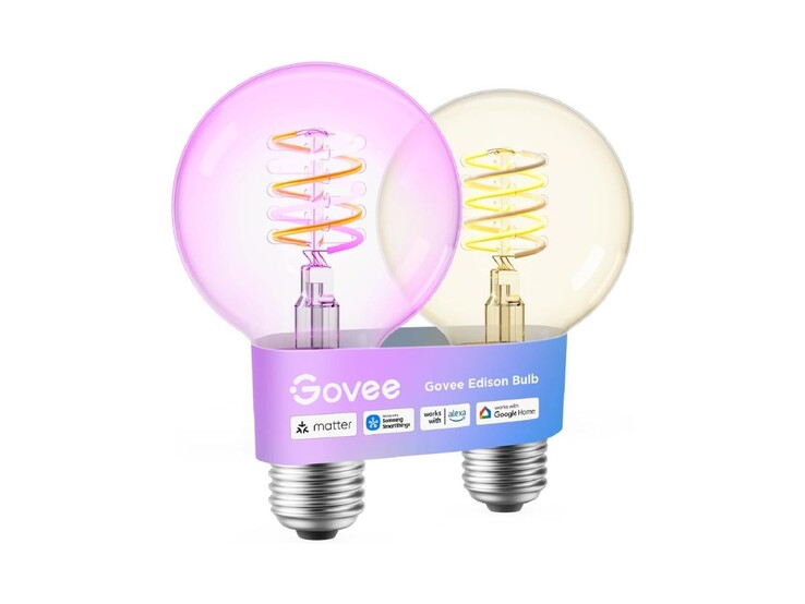 L'ampoule Govee Smart Edison en forme de globe