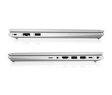 Ports du HP Elitebook 645 G9. (Image source : HP)