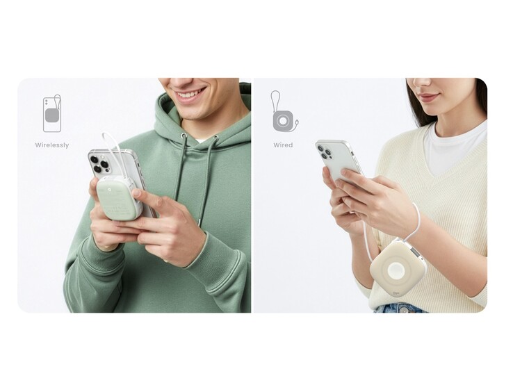 La banque d'énergie Silicon Power MP10 prend en charge la recharge avec ou sans fil. (Source de l'image : Silicon Power)