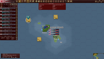 Photo : une capture d'écran du jeu Warplan Pacific.