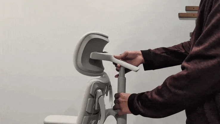 Réglage du soutien de la nuque.