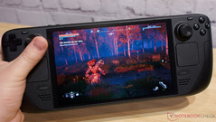 Le Steam Deck OLED de Valve montre des signes d'usure après 750 heures en mode HDR et 1 500 heures en mode SDR. (Source : Own)