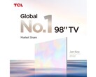TCL est le "No.1" des téléviseurs de 98 pouces. (Source : TCL)