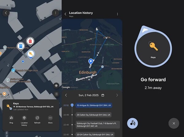 uTag remplace l'application SmartThings pour le suivi d'un SmartTag. (Source de l'image : Kieron Quinn)