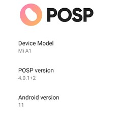Android 11 sur Xiaomi Mi A1 via POSP ROM (Source : Own)