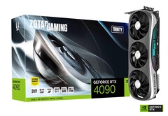 La Nvidia GeForce RTX 4090 peut être assez gourmande en énergie sous certaines charges de travail (image via Zotac)