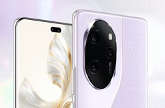 Le Honor 100 Pro est doté d&#039;une double caméra frontale et d&#039;un module de caméra qui attire l&#039;attention. (Image : Honor)