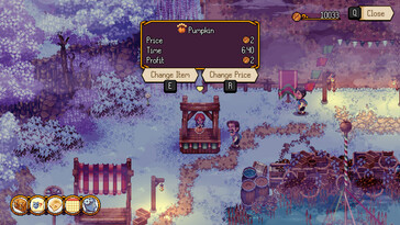 Une image montrant un commerçant à Kynseed. 