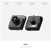 Spécifications de l'interrupteur tactile Lofree Flow 2 Pulse. (Source de l'image : Lofree)