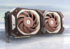 Deux ventilateurs Noctua de 25 mm rendent la RTX 3070 personnalisée d'ASUS silencieuse et épaisse. (Image source : Noctua)