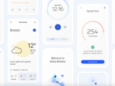 Le Nokia Pure présente des couleurs réduites et des lignes claires, s'éloignant ainsi du langage de conception Material You de Google. (Source de l'image : HMD Global)