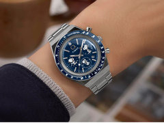 Le nouveau chronographe Peanuts x Q Timex (photo), avec un anneau tachymétrique. (Source : Timex)