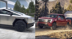 Le PDG de Ford considère le Cybertruck davantage comme un symbole de statut social que comme un véhicule conçu pour le travail réel. (Source de l'image : Ford / Farzad Mesbahi sur YouTube - édité)
