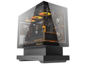 La variante noire du boîtier Floatron F1 mATX Standard Edition. (Source de l'image : darkFlash)