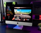 Gameplay de Forza Horizon 5 fonctionnant sur un iMac 2019 Apple équipé de SteamOS, avec une incrustation de FPS visible à l'écran. (Source de l'image : ETA PRIME sur YouTube)