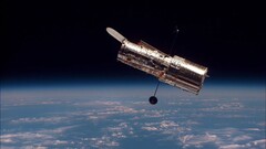 Le télescope spatial Hubble dans l&#039;espace (Source : NASA)