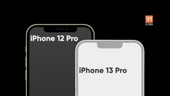 La comparaison est sûre : l&#039;encoche est censée se rétrécir en 2021, non seulement sur l&#039;iPhone 13 mais aussi sur l&#039;iPhone 13 Pro (Image source : 91Mobiles)