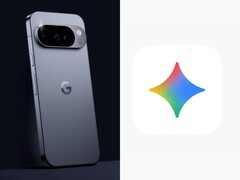 Téléphone Google Pixel avec triple caméra (à gauche) à côté du logo coloré Gemini AI (à droite). (Source de l&#039;image : illustration non officielle)