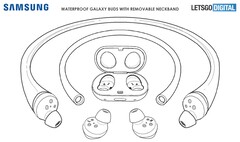 Samsung fait breveter une nouveauté pour ses Galaxy Buds. (Source : LetsGoDigital)